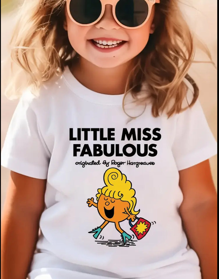 Little miss fabulous t shirt