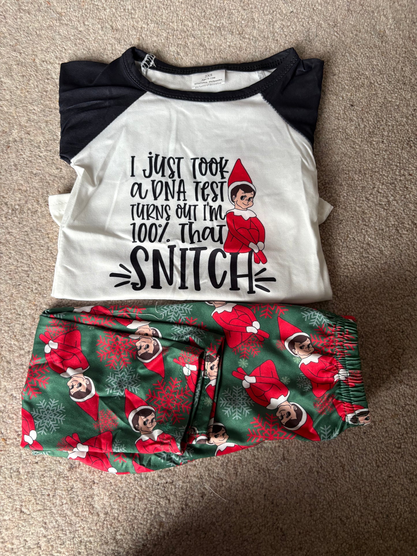 Elf pyjamas