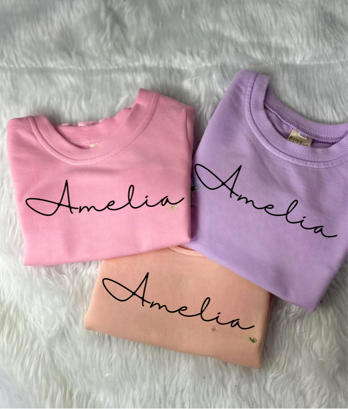 Satin Frilled Personalised Shorts Set