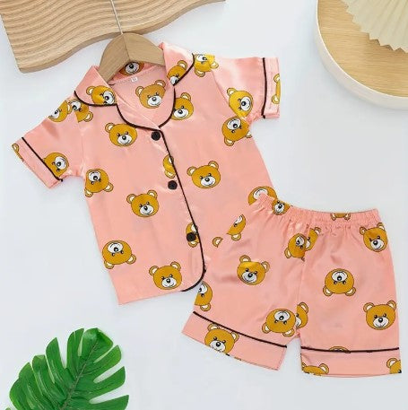 Little Bear Satin Pyjamas