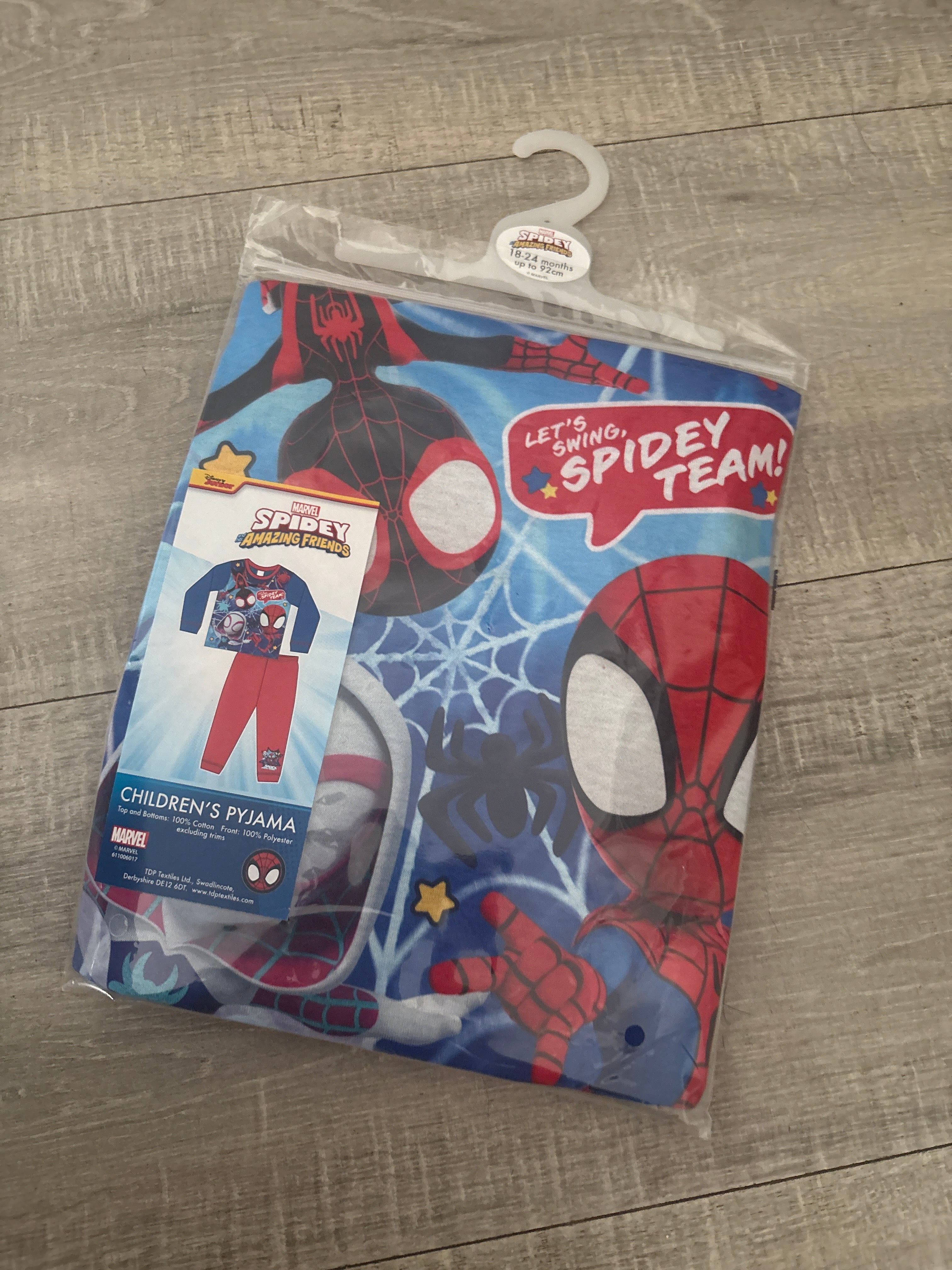 1/2 year Spider-Man pyjamas