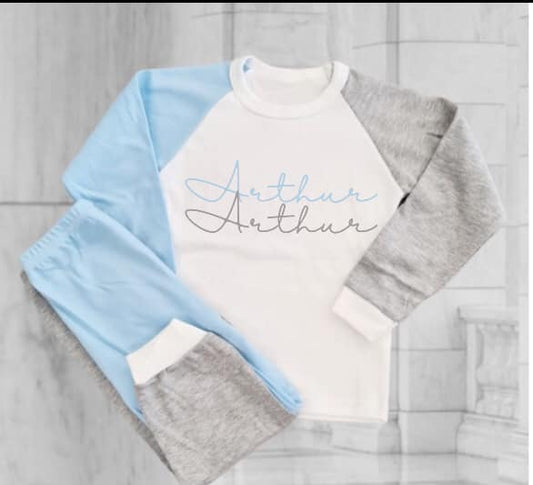 Personalised Scripted Two Tone Loungeset