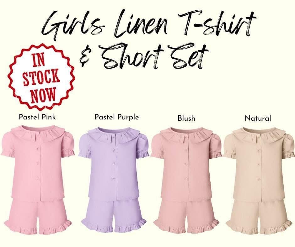 Personalised ruffle shorts set