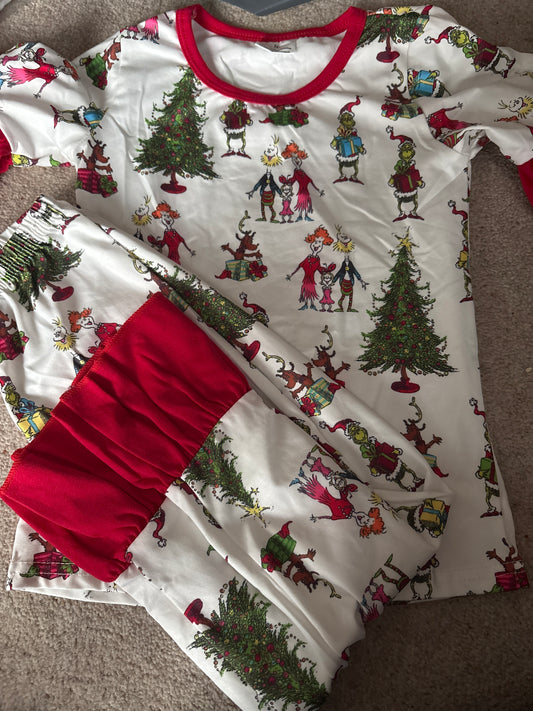 Whoville frilled pyjamas