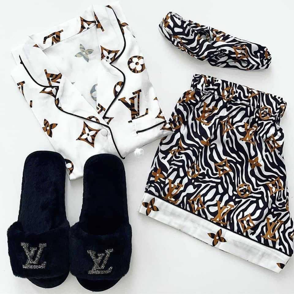 Leopard inspired pyjamas (slippers not included)