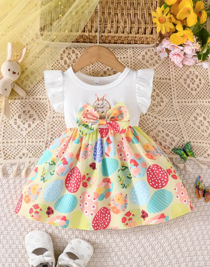 Printed Easter dress - multiple colours.