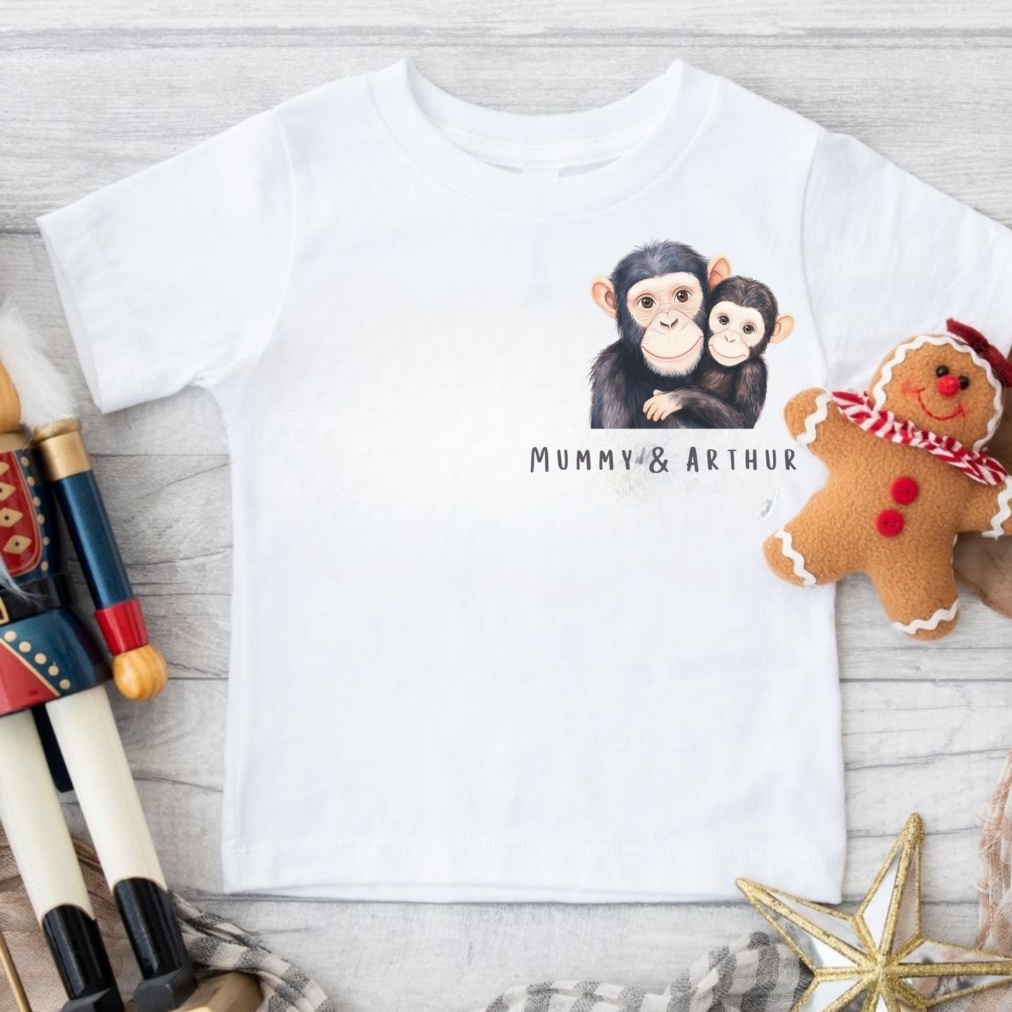 Mummy & Me Personalised Monkey Personalised T-shirt