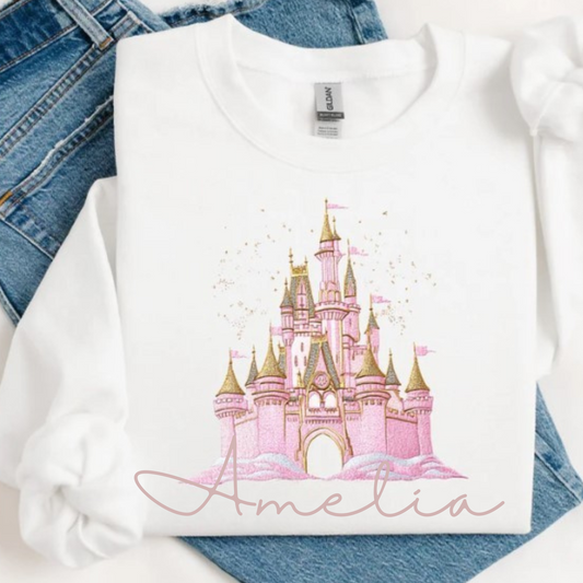 Personalised Princess Castle Jumper/Tshirt