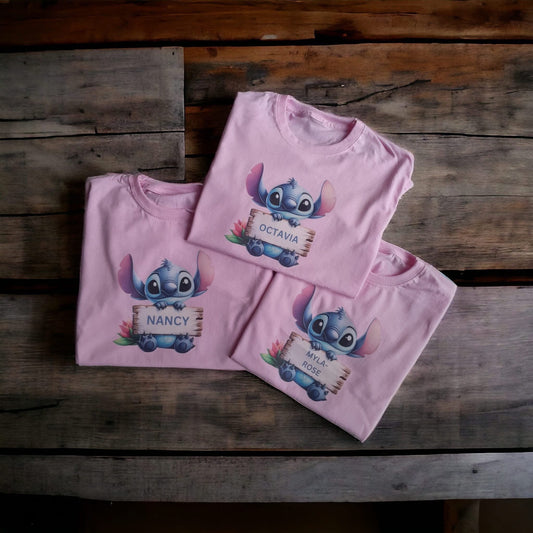 Personalised stitch T-shirt