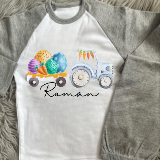 Personalised Easter Train Pyjamas