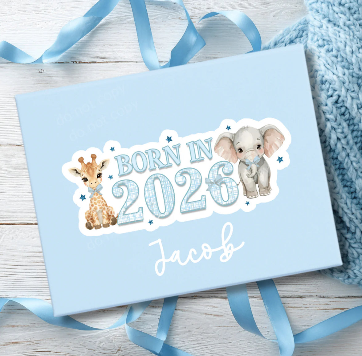 BORN IN 2026 MAGNETIC GIFT BOX