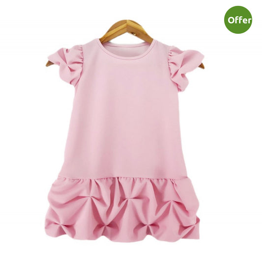 Pink puffball dress