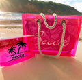 PERSONALISED ROPE BAG AND POUCH SET