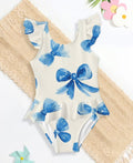 BLUE BOWS SWIMSUIT