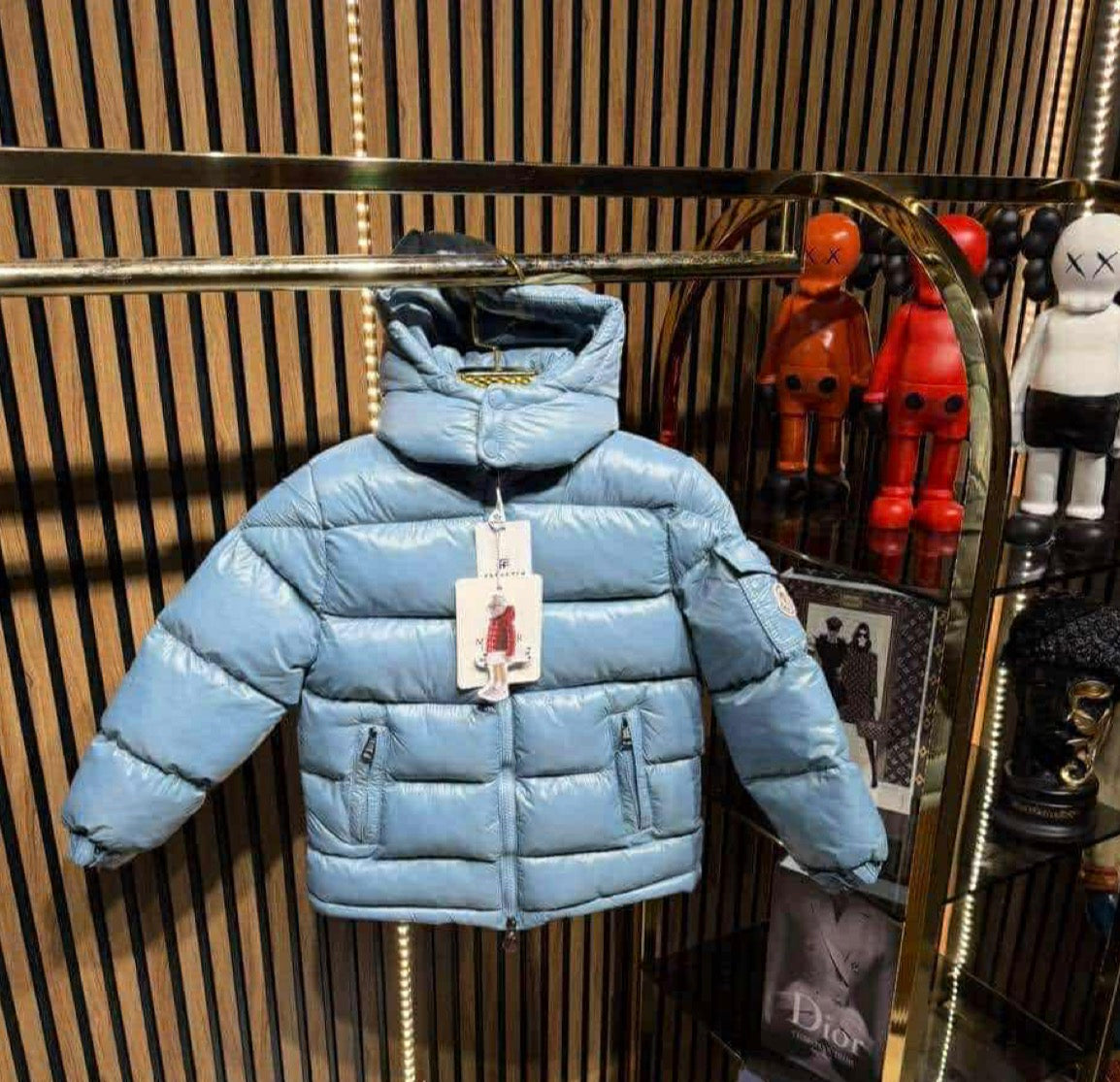BABY BLUE PUFFA JACKET