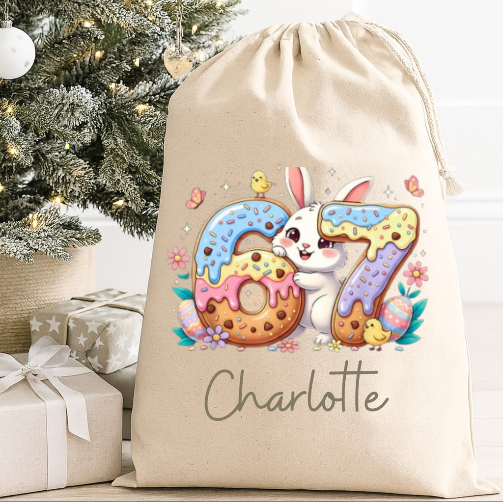 FIVER FRIDAY PERSONALISED EASTER SACKS (multiple designs)