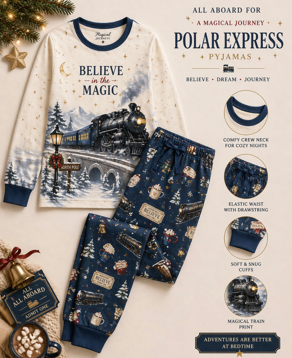 FIVER FRIDAY CHRISTMAS PYJAMAS (4 DESINGS) JUNE DISPATCH