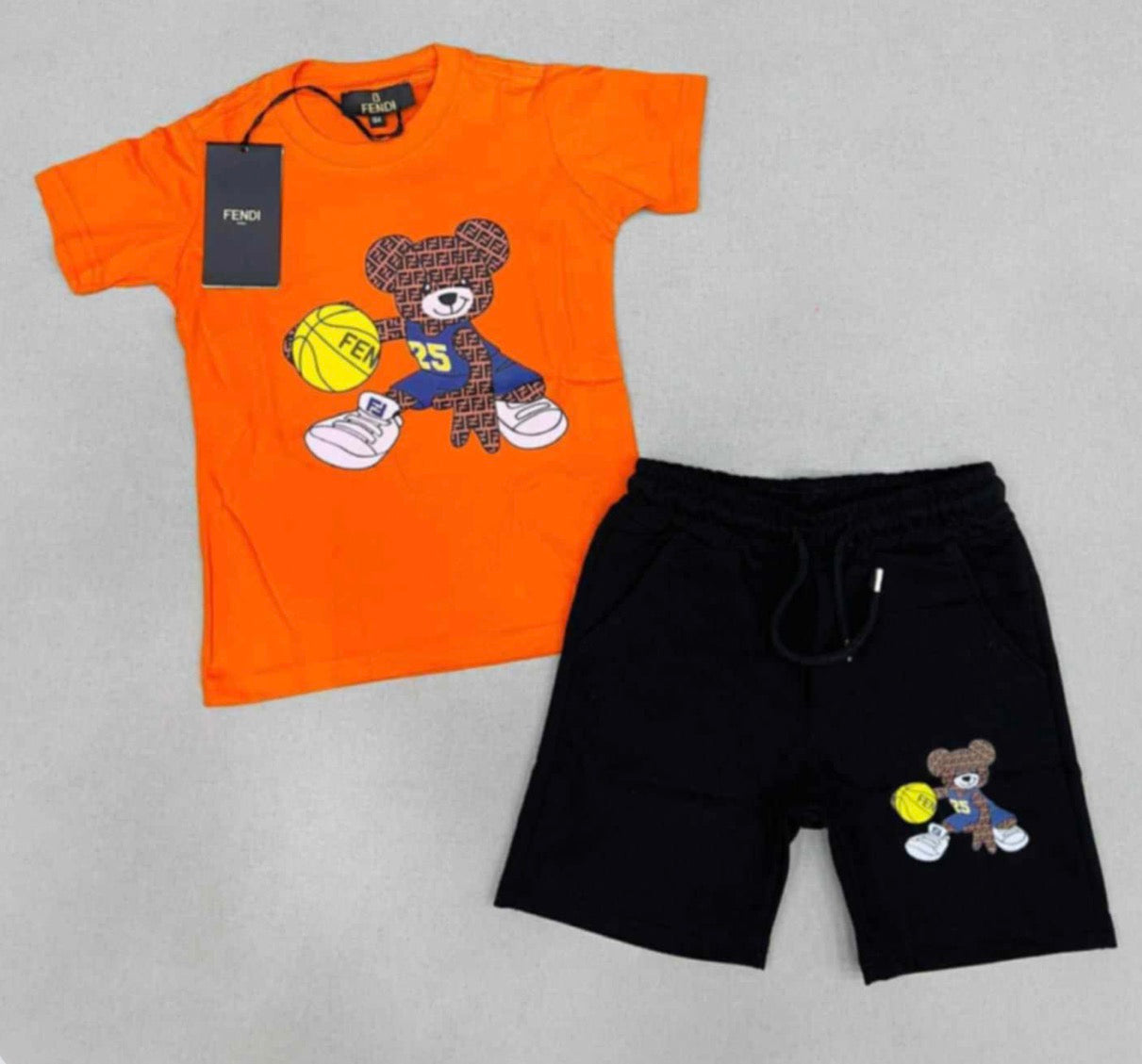 F TEDDY SHORTS SET