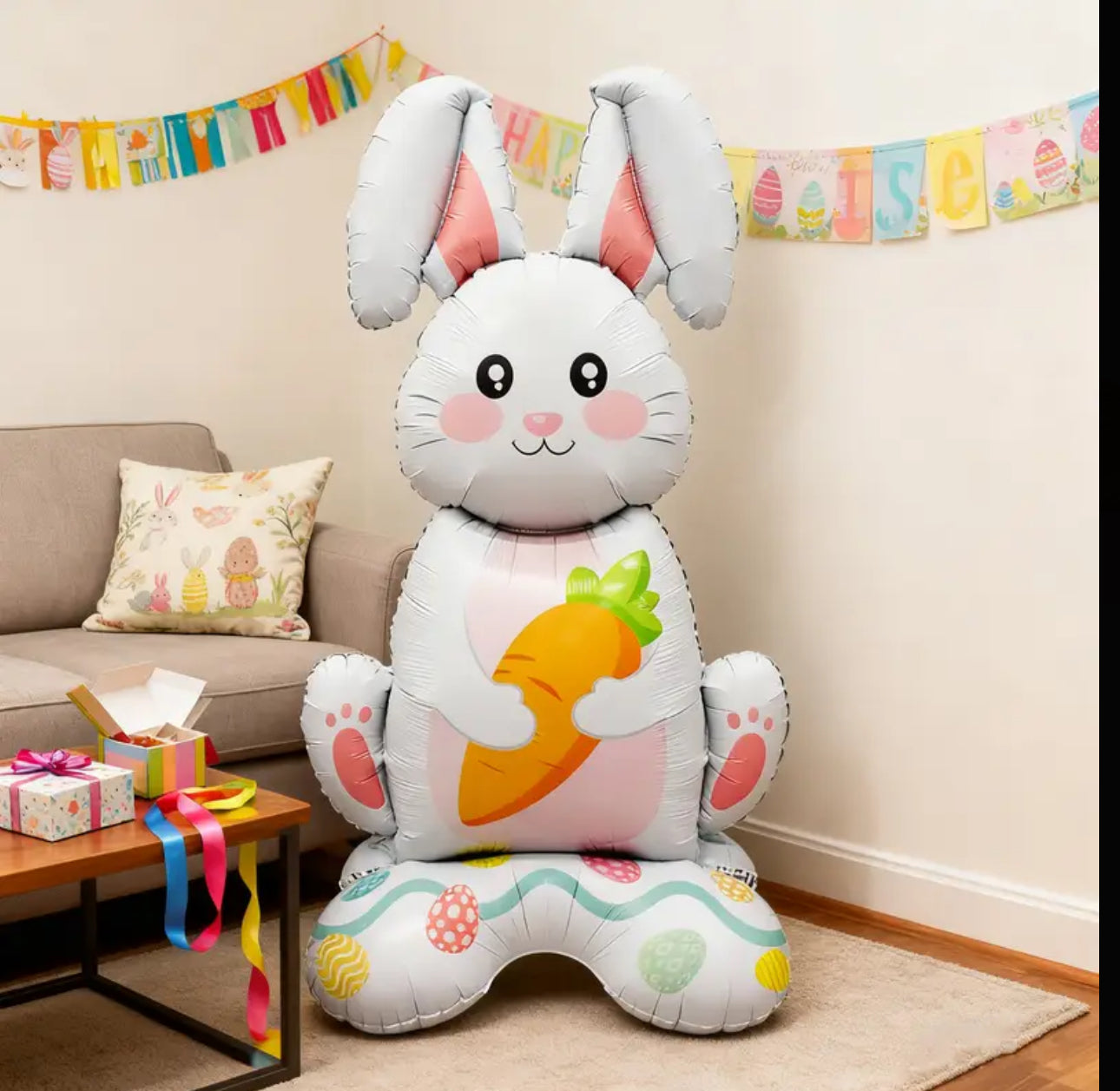 61 x 34 inch giant bunny balloon