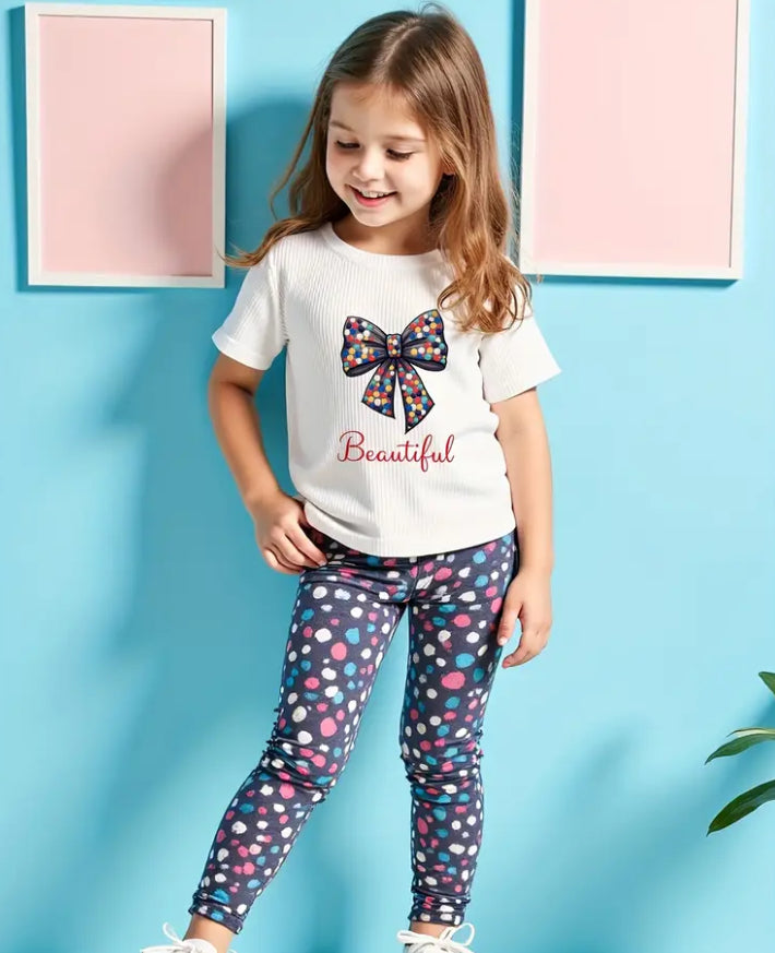 “Beautiful” Polka dot leggings set