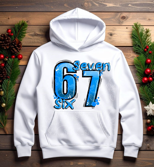 6-7 bubble blue hoodie