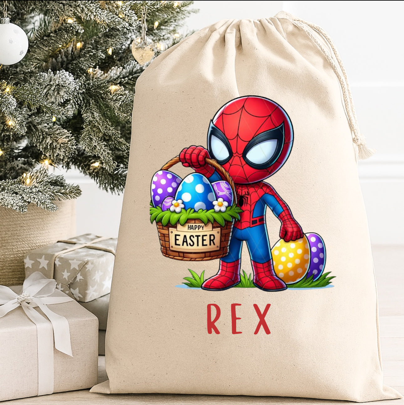 FIVER FRIDAY PERSONALISED EASTER SACKS (multiple designs)