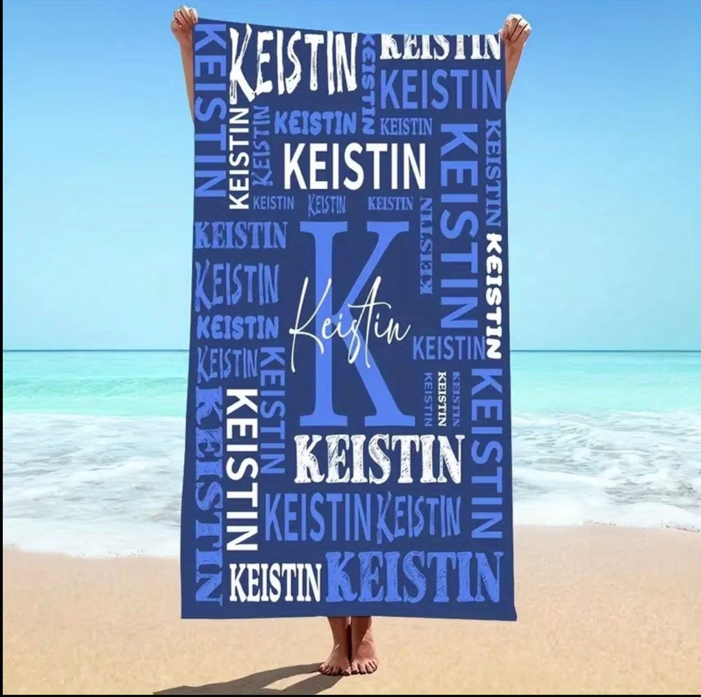 PERSONALISED BEACH TOWEL