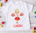 RND BLONDE HAIRED CHEEEADER T SHIRT