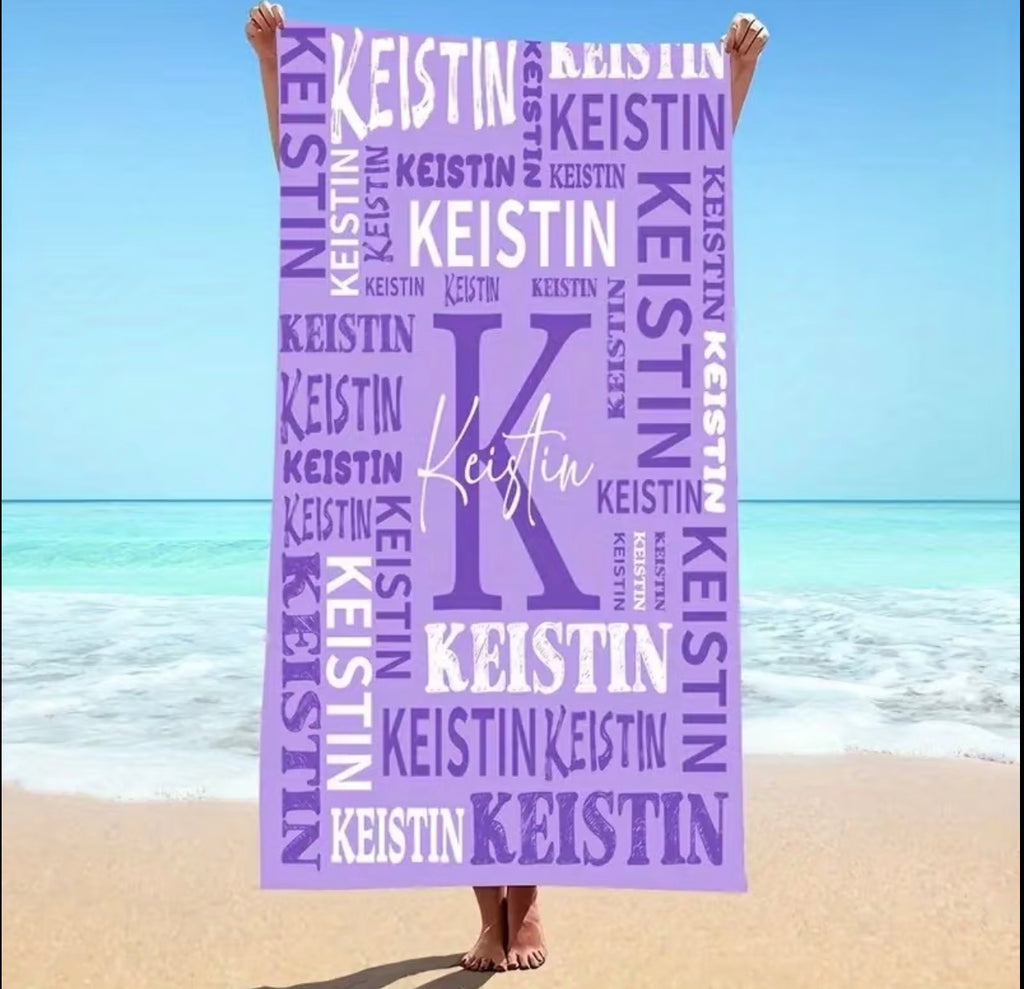 PERSONALISED BEACH TOWEL