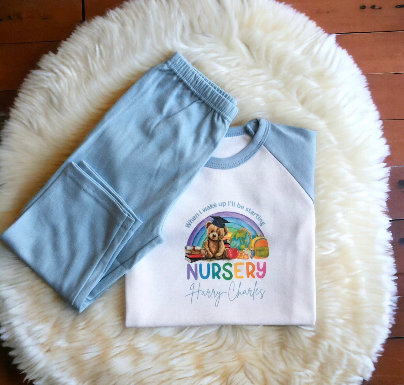 WHEN I WAKE UP I WILL BE STARTING PERSONALISED PYJAMAS