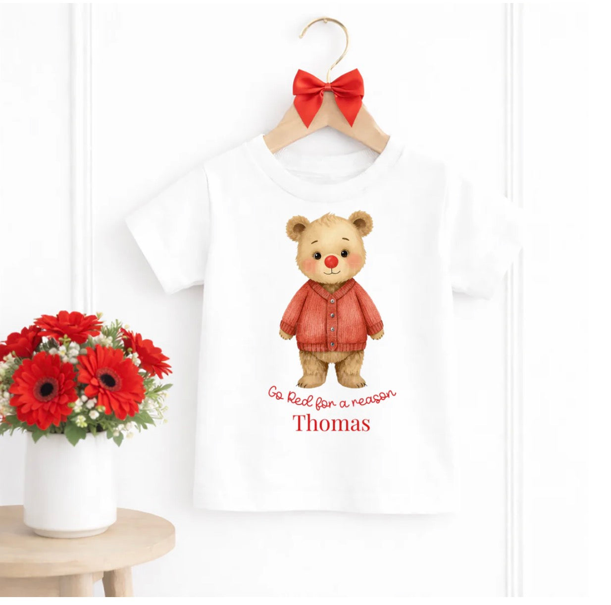 RND BOY BEAR PERSONALISED T SHIRT
