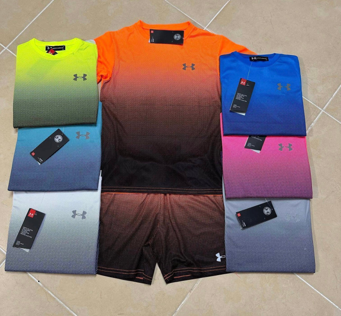 TWO TONE COLOUR UA SHORTS SET (END OF MAY DISPATCH)