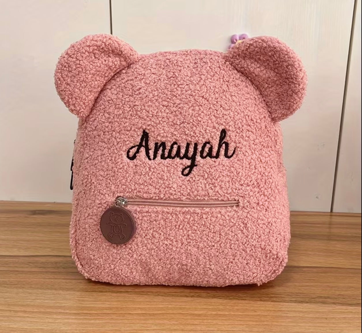 TEDDY FLEECE PERSONALISED BACKPACK