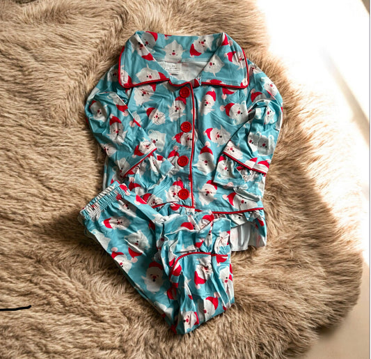 Frilled Santa pyjamas
