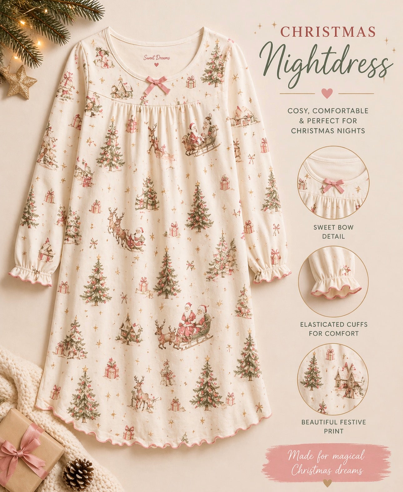 FIVER FRIDAY CHRISTMAS PYJAMAS (4 DESINGS) JUNE DISPATCH