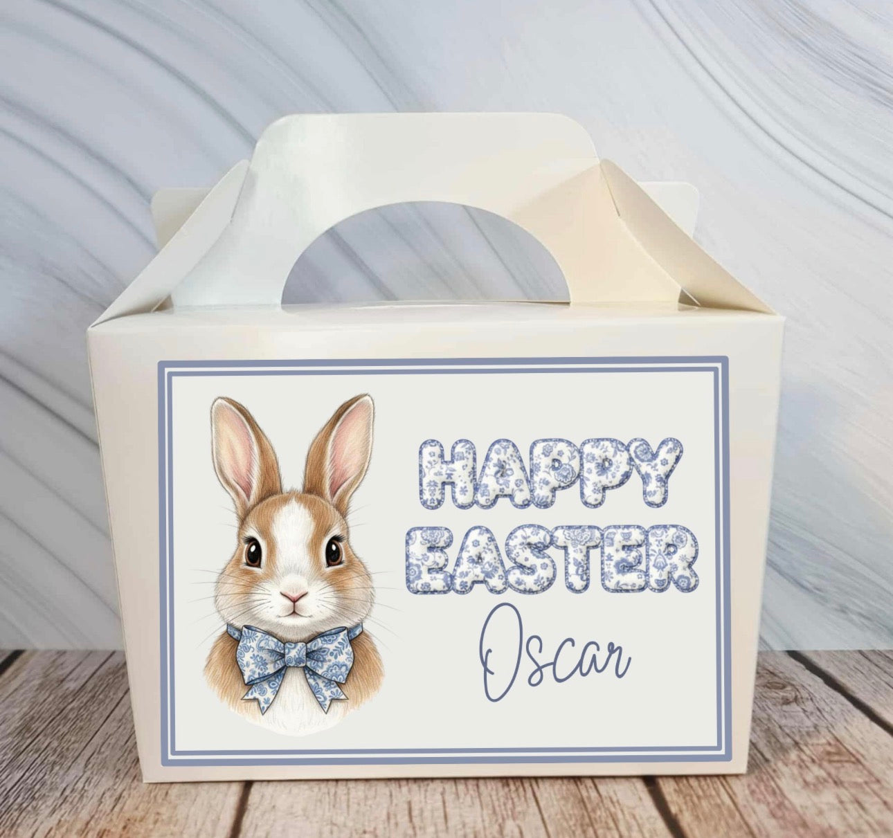 MR RABBIT PERSONALISED TREAT BOX