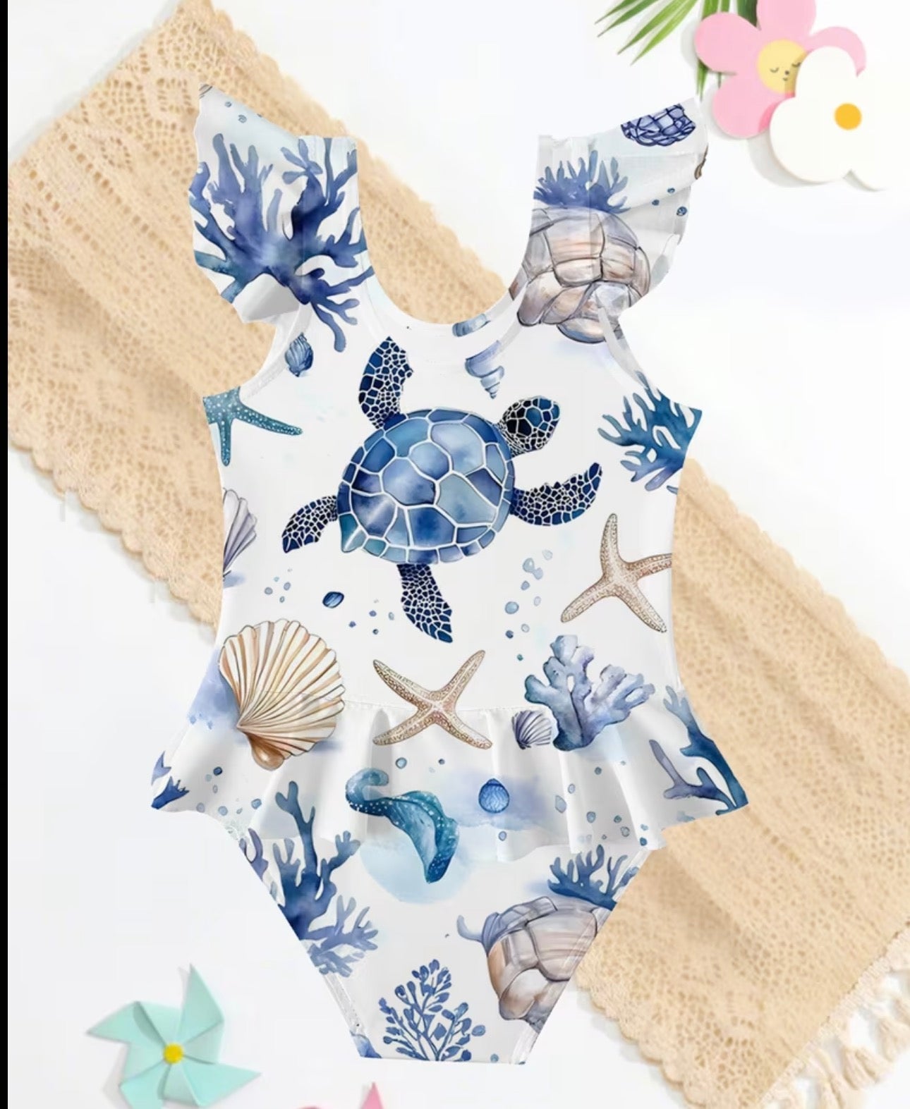 UNDER SEA TURTLE SWIMSUIT