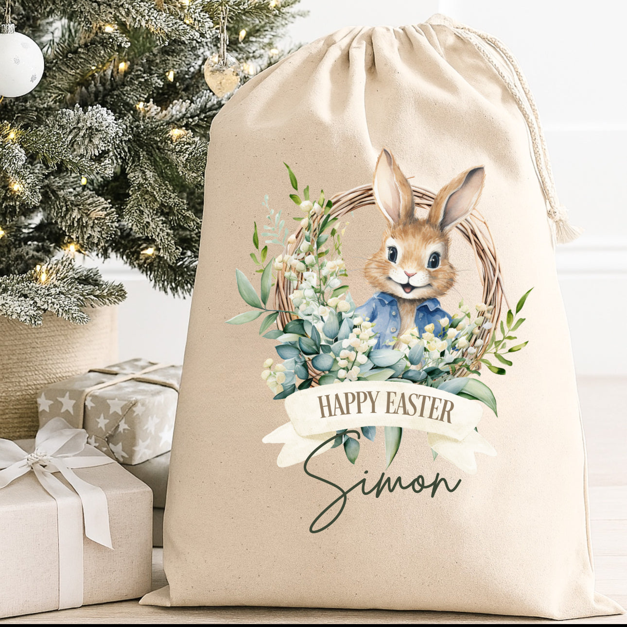 FIVER FRIDAY PERSONALISED EASTER SACKS (multiple designs)
