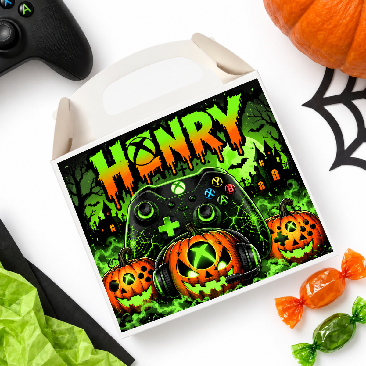 XBOX GAMING PERSONALISED TREAT BOX - filled