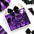 PURPLE PRINCESS PERSONALISED TREAT BOX - filled