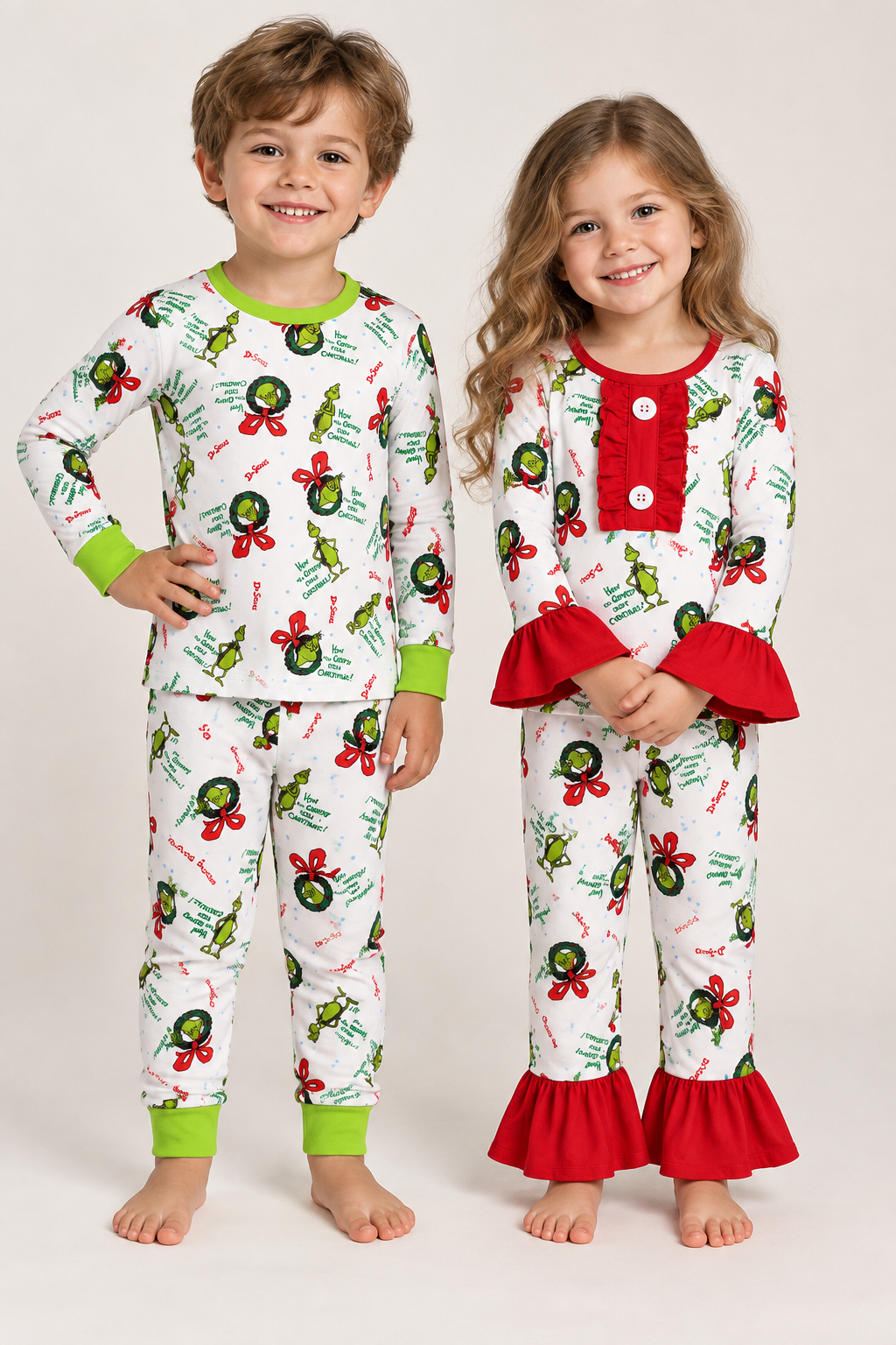 BOY/GIRL MATCHING MEAN ONE WREATH PYJAMAS - NOVEMBER DISPATCH