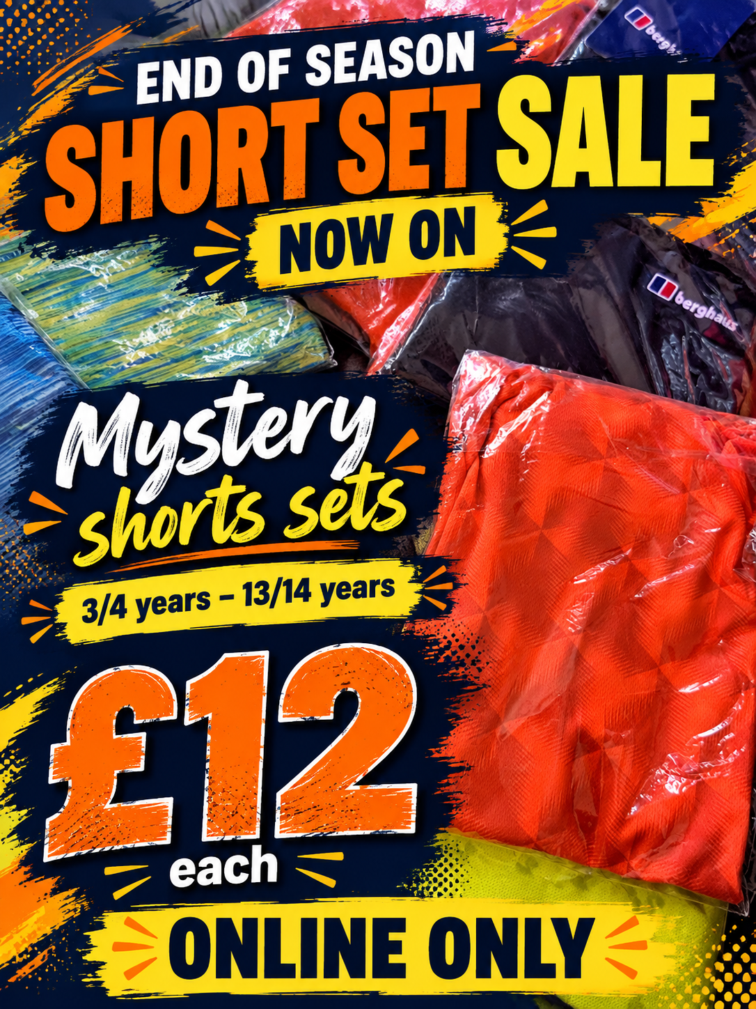 BOYS MYSTERY SHORT SET SALE