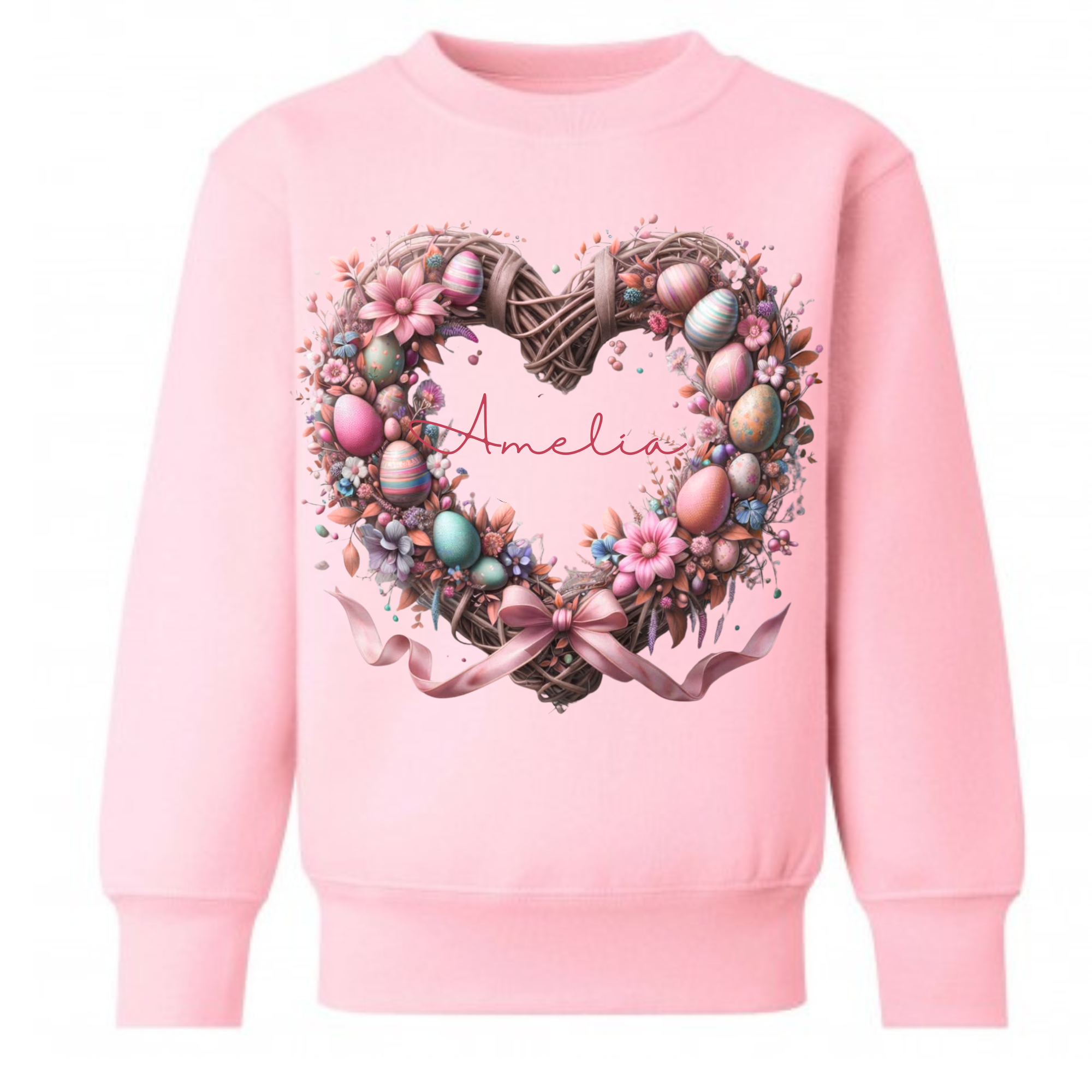 EASTER WREATH PERSONALISED SWEATSHIRT