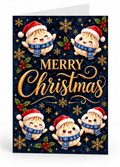 BLUE DUMPLING MERRY CHRISTMAS CARD
