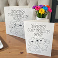 COLOUR YOUR OWN MOTHERS DAY CARD
