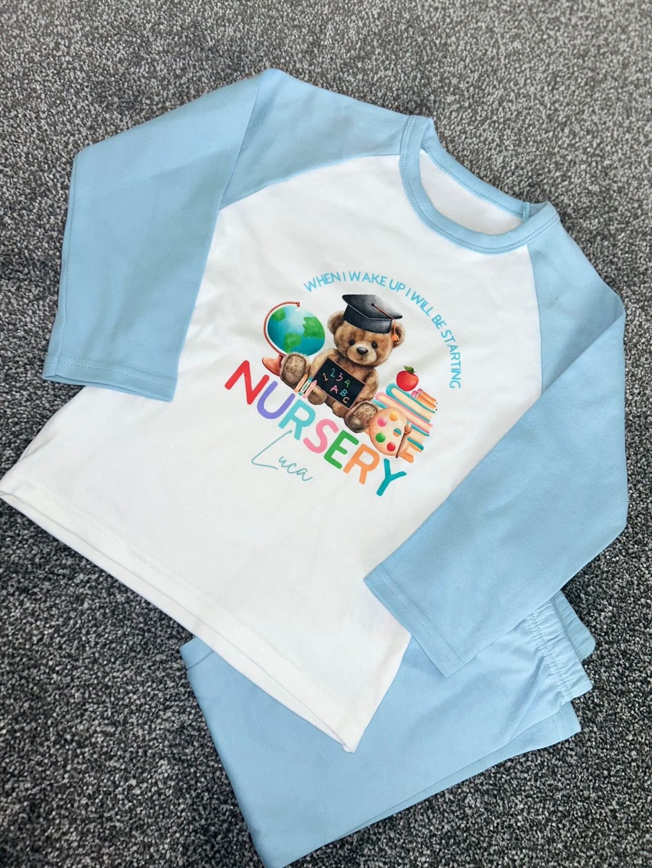 WHEN I WAKE UP I WILL BE STARTING PERSONALISED PYJAMAS