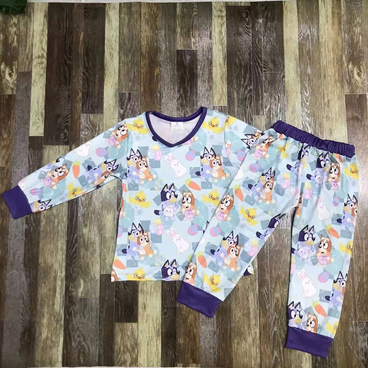 CARTOON DOG EASTER PYJAMAS