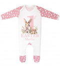 1ST EASTER BABY GROW BLUE/PINK