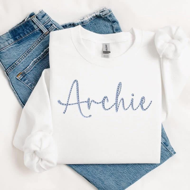 PERSONALISED STITCHED EFFECT T SHIRT