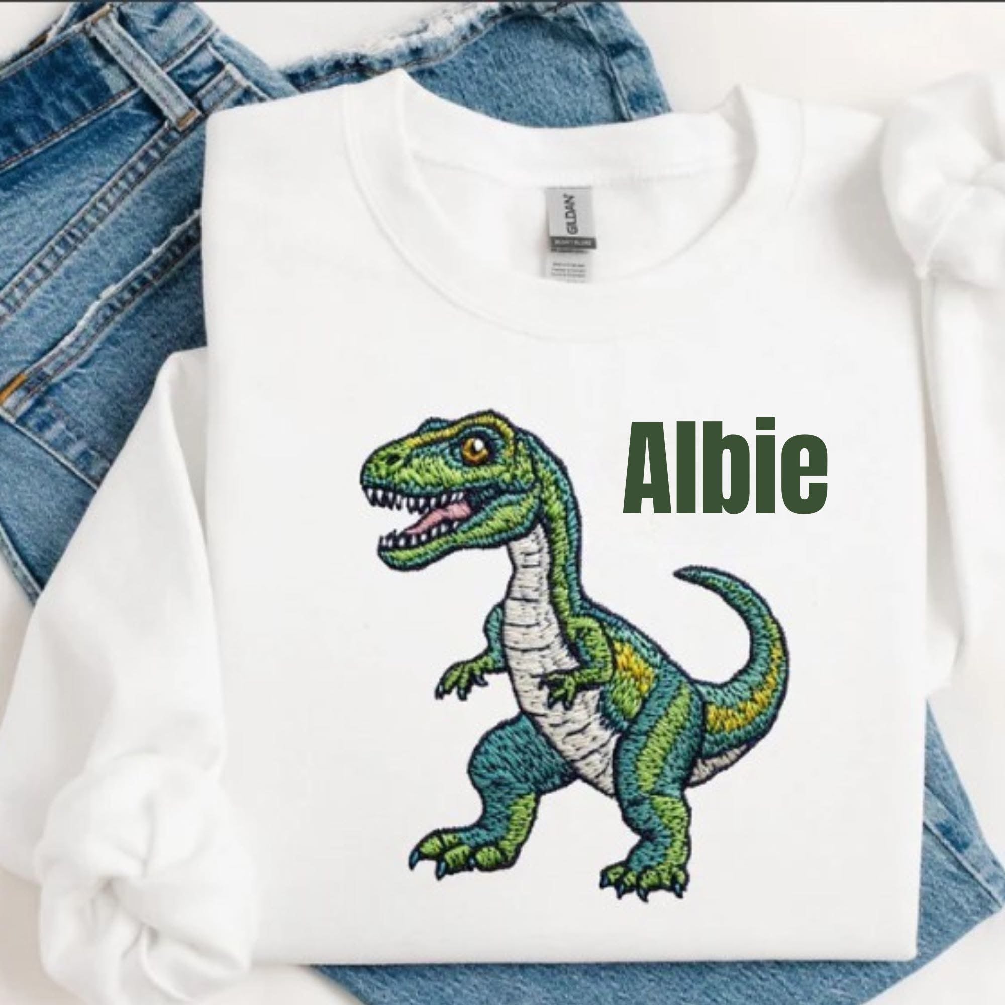 PERSONALISED DINOSAUR T SHIRT
